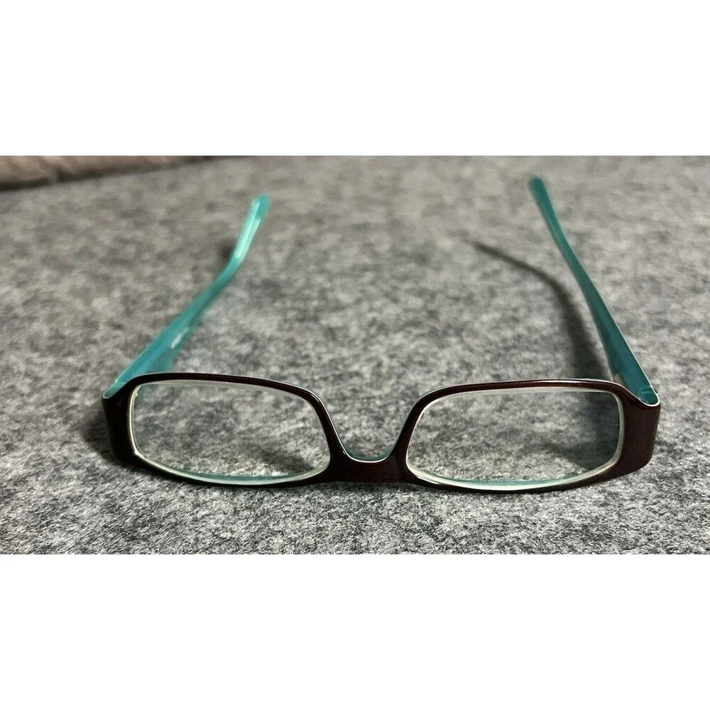 CHELSEA MORGAN Eyeglasses, Teal and Dark Red
